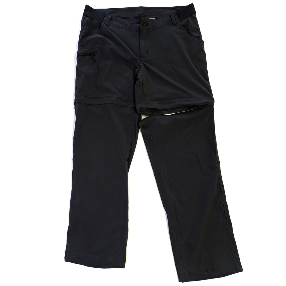 World Wide Sportsman Womens 18 Black Convertible Zip Off Hiking Fishing Pants